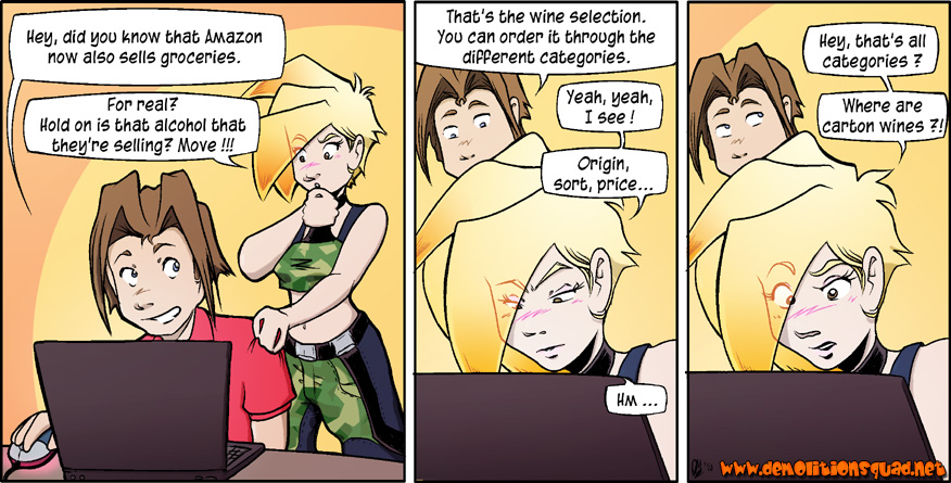 Amazon groceries webcomic